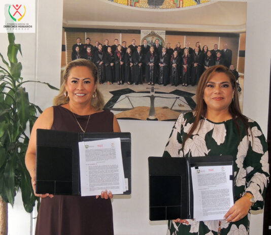 Signa convenio de colaboración CEDHV y Poder Judicial