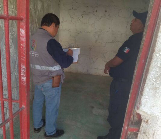 Delegación Étnica de la CEDHV realiza supervisión en la cárcel municipal de Ixcatepec