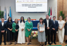 CEDHV entrega reconocimientos a personas servidoras públicas de la SEV por concluir capacitación en derechos humanos